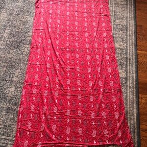 Isabel Marant Red Bandana Print Sarong / Wrap Skirt